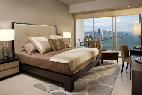 Trump Ocean Club, master bedroom
